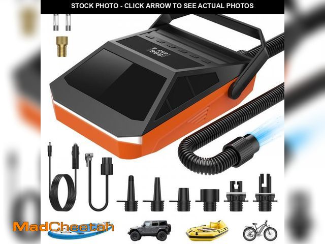Lot 74-12047233 - 50PSI Paddle Board Pump Electric Portable, SUP Pump for Paddleboard Car Tire with Auto-Off &amp; Def...
