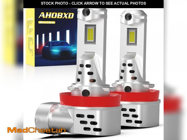 Lot 74-12303033 - AHOBXD H11 LED Bulb, H8 H9 H16 Fog Bulbs Upgraded 900% Super Bright with Fan Cooling 40000LM Plug an...
