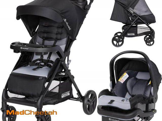 Lot 74-12168800 - Baby Trend Passport Carriage Stroller Travel System with EZ-Lift Infant Car Seat, Dash Black - UNUSE...