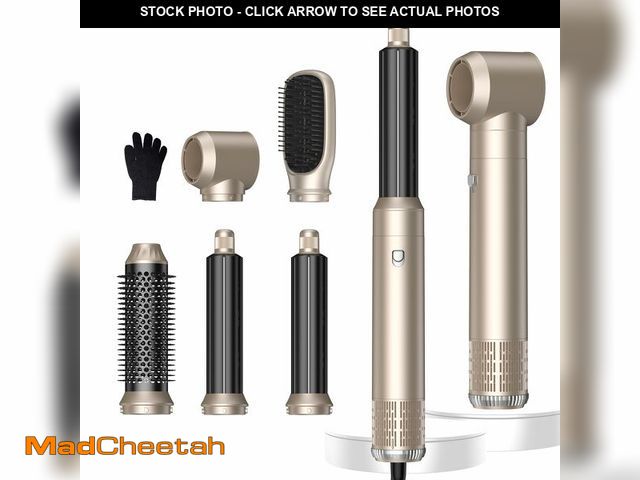 Lot 74-12873364 - 5 in 1 Hair Dryer Brush Set,Professional Negative Ionic Hot Air Styler, Air Curling Wrap Styler,Deta...