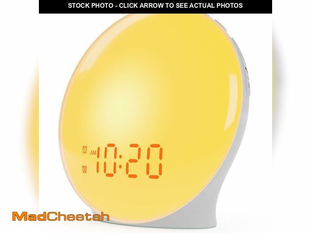 Lot 74-12979556 - Wake Up Light Sunrise Alarm Clock for Kids, Heavy Sleepers, Bedroom, with Sunrise Simulation, Sleep ...