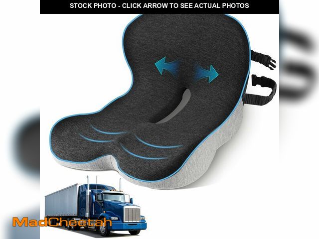 Lot 74-14060958 - jpinlr Truck Driver Seat Cushion, Memory Foam L-Shaped Ergonomic Cushion for Office Chairs, Comfort ...