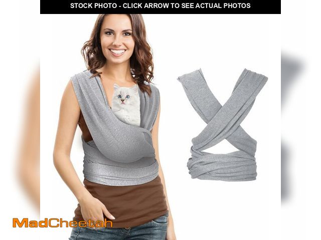 Lot 74-12682015 - Clysee Cat Sling Carriers, Front Facing Dog Sling, Cat Wrap Carrier Chest, Hands Free, Size Adjustab...