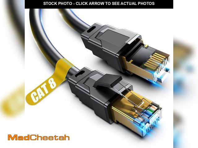 Lot 74-12443841 - Vabogu Cat 8 Ethernet Cable, 35ft Heavy Duty High Speed Internet Network Cable, Professional LAN Cab...