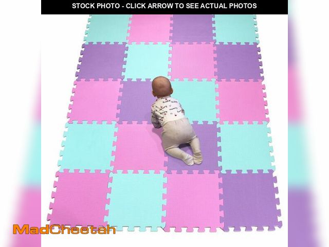 Lot 74-13632211 - YIMINYUERÃÂ® 20 Tiles (30cmÃâ30cmÃâ1cm Each Tile) Baby Soft Puzzle Play Mats, Kids Thick EVA ...