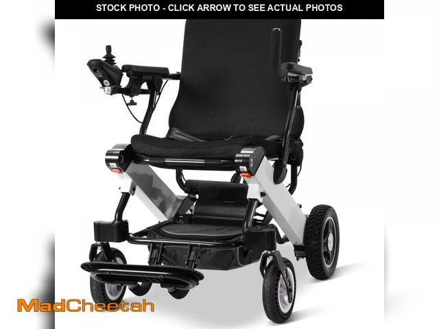 Lot 74-12197613 - Naipo Foldable Electric Wheelchair for Adults Seniors - 265lbs Capacity, 12.5 Mile Range, 3.7mph, Li...