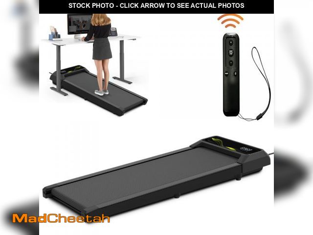 Lot 74-12493133 - Cardio Flex 100kg Capacity Fixed Incline Walking Pad Remote Control &amp; LED Display for Home Worko...