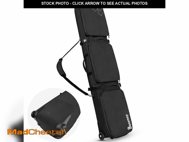 Lot 74-14076963 - Bosynoy Snowboard Bag with Wheels, Waterproof Padded Snowboard Bags for Air Travel, Extendable to 17...