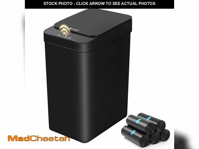 Lot 74-13543138 - FRESHLIX Bathroom Automatic Trash Can, 4 Gallon Touchless Motion Sensor Small Garbage Can with Lid S...