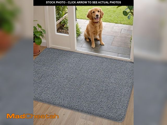 Lot 74-11548796 - DEXI Front Door Mat 24x36, Super Absorbent Washable Doormat, Non Slip Dirt Trapper Inside Floor Mats...