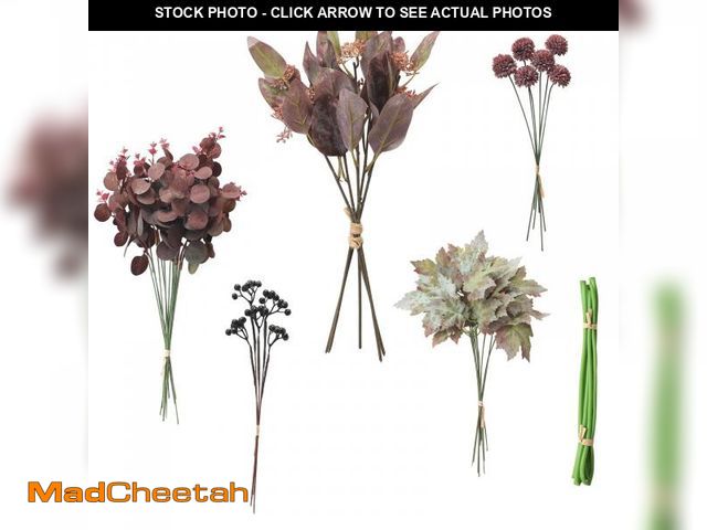 Lot 74-11549926 - Floroom Artificial Greenery Stems Box Set, 36pcs with 5 Kinds of Faux Greenery Flowers Picks for DIY...
