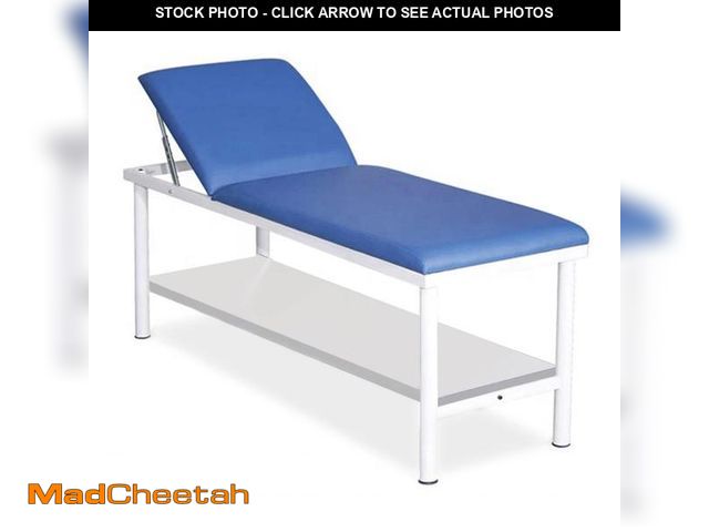Lot 74-12106225 - Helsevesen Medical Exam Table, Treatment Table with Full ShelfÃ¯Â¼ÅMedical First Aid Room Examinati...