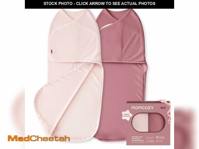 Lot 74-14211465 - Momcozy Swaddles for Newborns, Quiet Fastener Swaddle Suitable for Infant 0-3 Months, New-Parent-Fri...