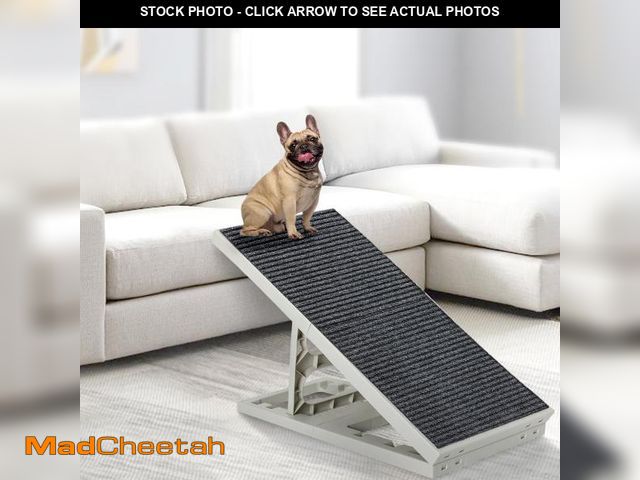 Lot 74-12049918 - Indoor Dog Ramp Bed for Small Medium Pets,Folding Collapsible Cat Ramp, Adjustable Height Dog Ramp w...
