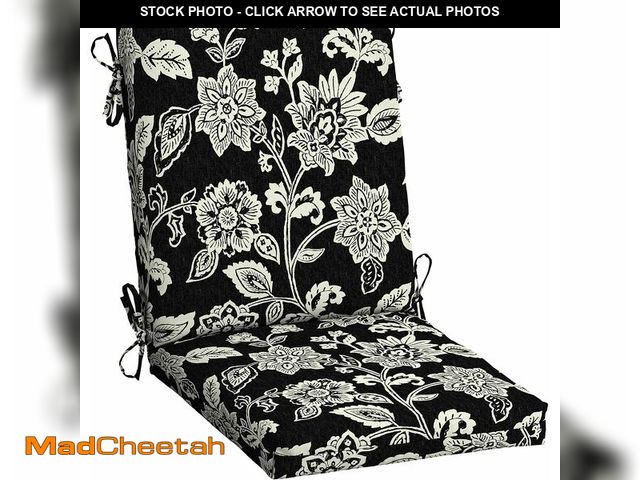 Lot 74-14279225 - Arden Patio Dining Outdoor Chair Cushions, 20x44, Rain-Proof Seat Pad, Fade-Resistant Outdoor Cushio...