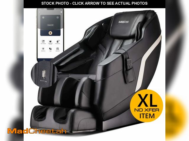 Lot 74-12725222 - BOSSCARE Full Body Massage Chair and Recliners Zero Gravity Shiatsu for Relaxation, Black - UNUSED