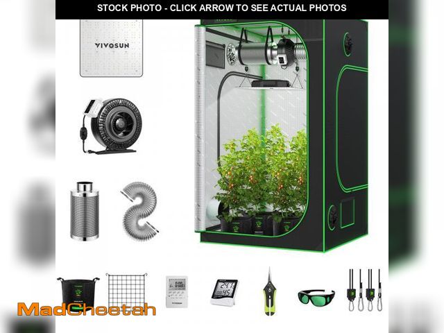 Lot 74-12524862 - (TENT ONLY) VIVOSUN GIY 4x4 Grow Tent Kit Complete, 4x4 Ft. Grow Tent Complete System with VS1000 Le...
