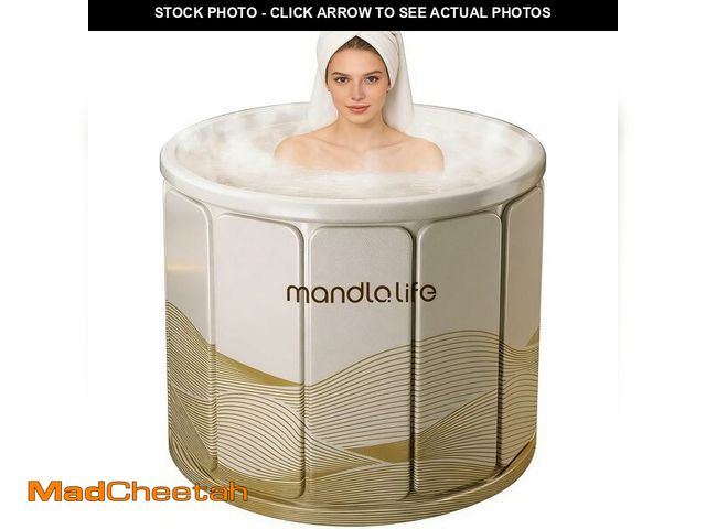 Lot 74-13583419 - Portable Bathtub for Adults, Collapsible Freestanding Bathtub for Shower, Hot Ice Bath Tubs with Thi...