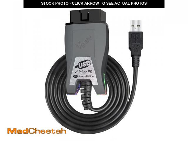 Lot 74-12122723 - Vgate vLinker FS OBD2 USB Adapter for FORScan HS/MS-CAN Auto Switch - UNUSED