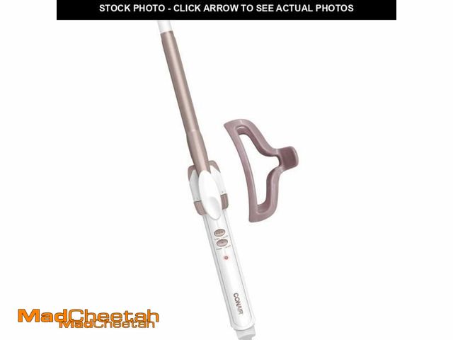 Lot 74-11847637 - Conair Double Ceramic 1/2-Inch Curling Iron with Bonus Claw Clip, 0.5" Barrel Produces Spiral Curls ...