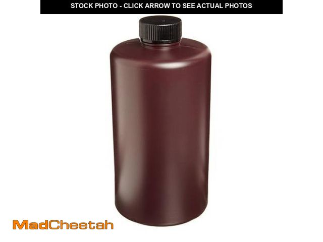 Lot 74-12153694 - Dynalon 301745-0032 1000mL / 32oz, Plastic (HDPE) Amber Narrow Mouth Lab Sample Bottle (Pack Of 6) -...