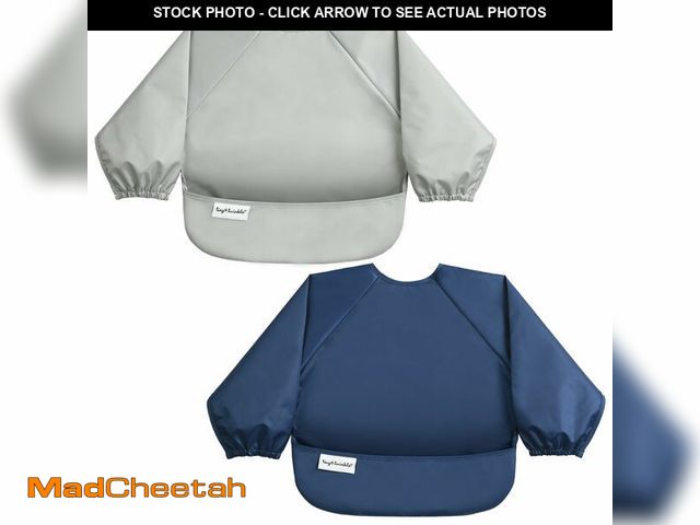 Lot 74-14385884 - Tiny Twinkle Long Sleeve Bib for Babies &amp; Toddlers | 2-Pack Waterproof Smock Bib for Eating | Ma...