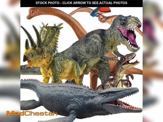 Lot 74-14149606 - Lavesom 6PCS Jumbo Dinosaur Toy Set, Realistic Dinosaurs Toys for Kids - Large Dino Playset for Boys...