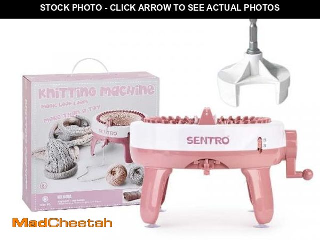 Lot 74-12051709 - qooarker SENTRO Knitting Machine, 40 Needles Smart Weaving Loom Round Spinning Crochet Knitting Mach...
