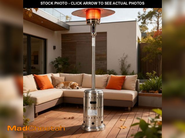 Lot 74-13044884 - Seizeen Tall Patio Heaters for Outdoor Use, 48,000 BTU Super Warm Propane Heaters with Fast Ignition...