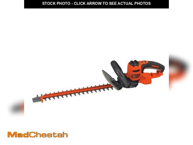 Lot 74-12797133 - BLACK+DECKER 20 in. 3.8 AMP Corded Dual Action Electric Hedge Trimmer with Saw Blade Tip - USED