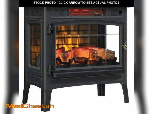 Lot 74-14203941 - duraflame Freestanding Electric Fireplace Stove Heater with 3D Flame Effect for 1,000 Sq. Ft. Room, ...