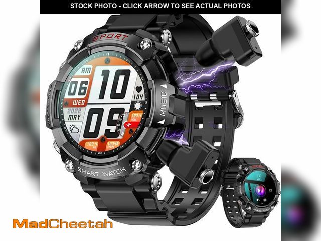 Lot 74-12706990 - UYRGT Smart Watch with Earbuds,1.52Ã¢â¬Â HD Screen,Built-in Headphones,9D Sound,110+Fitness Modes,...