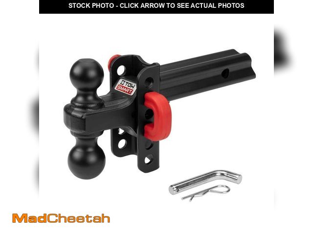 Lot 74-14311743 - TowSmart X-Mount Adjustable Hitch Dual Ball Mount, 3 1/4" Drop, 10,000 lb (Red U-Pin) - USED