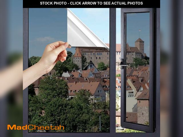 Lot 74-12550173 - FILMGOO One Way Window Film Static Cling, UV Blocking Heat Control Window Tint Film for Home, Vinyl,...