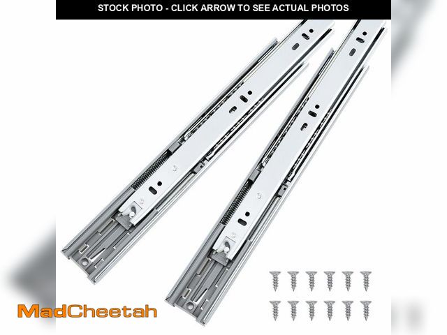 Lot 74-14301187 - Probrico 2 Pairs 18 Inch Soft Close Drawer Slides, Ball Bearing Full Extension Dresser Slides, Side ...