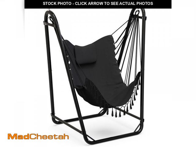 Lot 74-14608313 - G TALECO GEAR Hammock Chair with Stand, Heavy-duty Hanging Chair with Stand, Sturdy Swing Chair Stan...