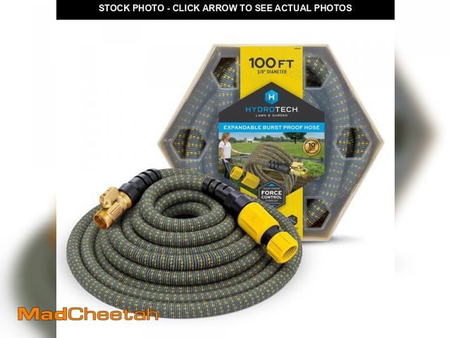 Lot 74-12185703 - Hydrotech 5/8 in. Dia x 100 ft. Expandable Garden Water Hose - UNUSED
