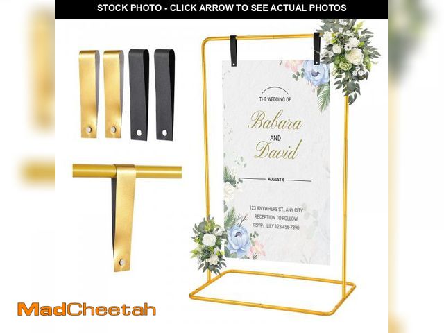 Lot 74-12444266 - WellSign Wedding Welcome Sign Holder, 68Ã¢â¬Âx31Ã¢â¬Âx 20Ã¢â¬Â Welcome to Our Wedding Sign Adj...