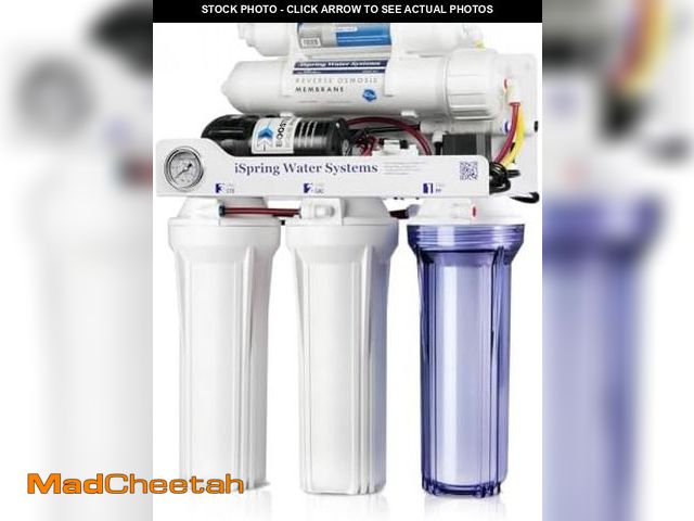 Lot 74-12138555 - iSpring RCC1DP Tankless RO/DI System, 5 Stage De-ionization Reverse Osmosis Water Filter, High Perfo...