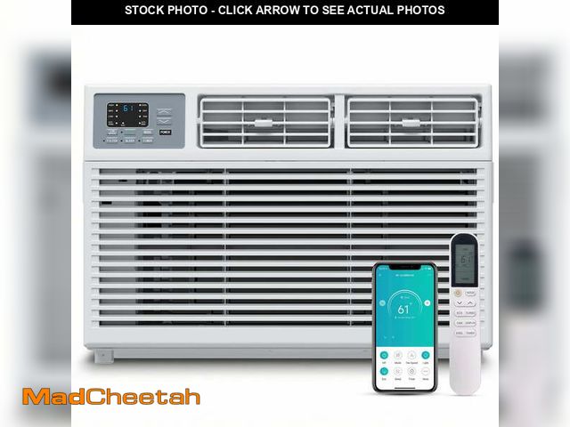 Lot 74-14287084 - SIMZLIFE 10,000 BTU Window Air Conditioner With APP, Cools Up To 450 Sq Ft, 4 Cooling Modes, Remote ...