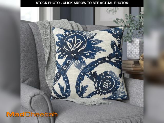 Lot 74-4275883 - Lark Manor Clemson Floral Throw Pillow YA68034 Size: 22" x 22", Fill Material: - UNUSED