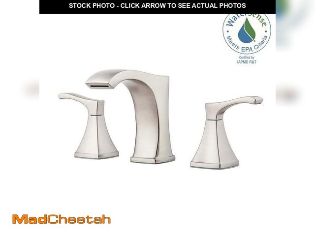 Lot 74-12852633 - Pfister Venturi 8 in. Widespread 2-Handle Bathroom Faucet in Spot Defense Brushed Nickel - UNUSED