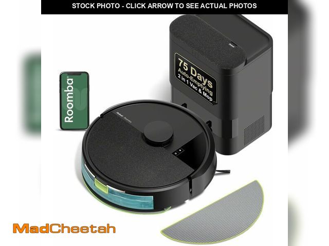 Lot 74-13214139 - iRobot Roomba 105 Combo Robot Vacuum &amp; Mop with AutoEmpty Dock - Self-Empties for 75 Days, Inten...