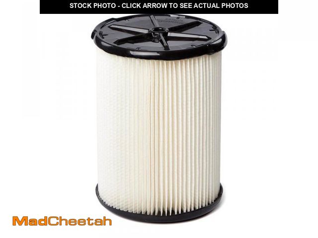 Lot 74-12142975 - RIDGID Genuine VF4000 General Debris Pleated Shop Vacuum Filter Replacement for Most 5-16 Gal. RIDGI...