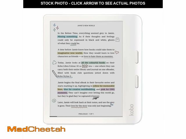 Lot 74-12455524 - Kobo Libra Colour | eReader | 7Ã¢â¬Â Glare-Free Colour E Ink KaleidoÃ¢âÂ¢ 3 Display | Dark Mode ...