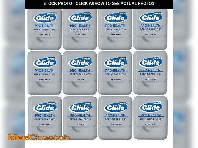 Lot 74-12436542 - Glide Deep Clean Floss Cool Mint 4m (4, 3 yd/vg) (Pack of 12) - USED