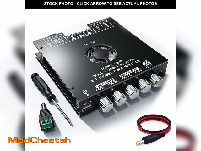 Lot 74-14215757 - ZK-HT21 Bluetooth 5.1 Amplifier Board, 2.1 Channel 160WÃâ2+220W Subwoofer Audio Power Amp Module ...
