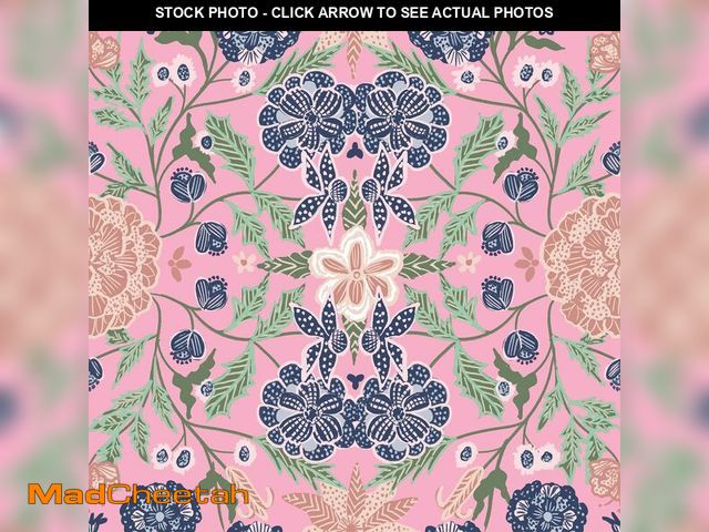 Lot 74-13576039 - VEELIKE 17.7''x354'' Pink Floral Wallpaper Stick and Peel Pink Vintage Wallpaper for Bedroom Bathroo...