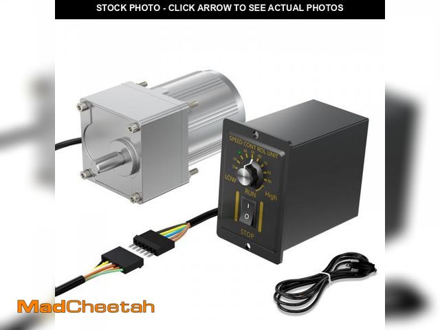 Lot 74-12111981 - Bemonoc 15W 110V 50/60HZ Low RPM 15rpm High Torque AC Gear Reducer Motor Shaft Diameter 10mm &amp; A...