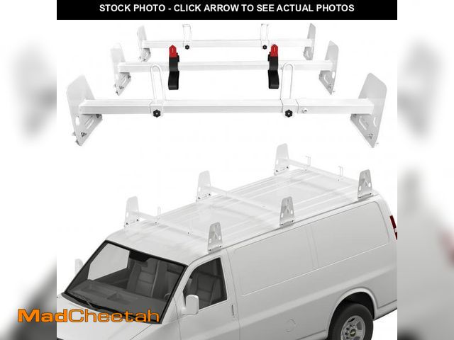 Lot 74-12262721 - Universal Van Ladder Roof Racks, Adjustable Length 48''-67'', Van Roof Ladder Rack Fit for Chevy Exp...